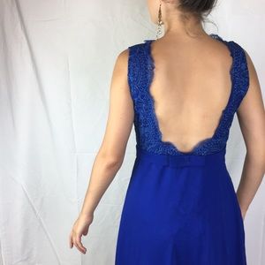 Royal Blue Lace Top Dress